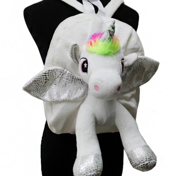 Plush Unicorn Backpack Many Colors - Picture 6 of 8